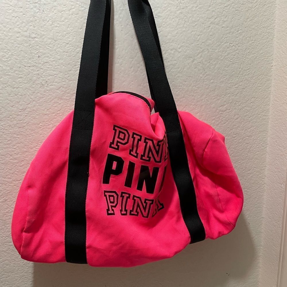 Pink Victoria’s Secret pink duffle bag